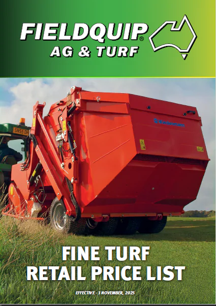 Fieldquip 2026 Fine Turf Price List